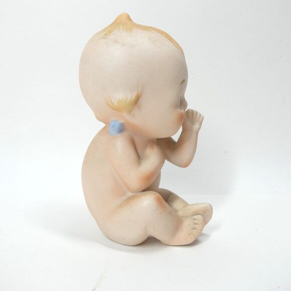 Kewpie Doll Lefton Bisque Porcelain 228 Vintage Baby Figurine - Picture 2 of 6